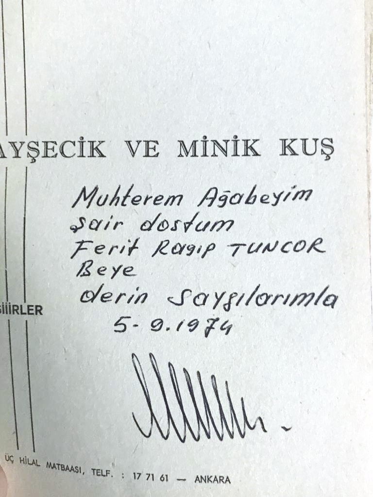 Ayşecik ve minik kuş / G. Mehmet UYTUN / İmzalı  Kitap