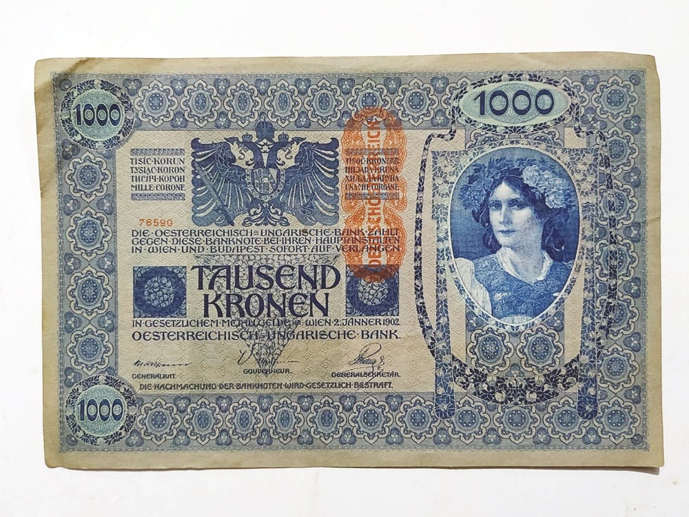 Avusturya Macaristan 1000 Tausend Kronen - Kağıt Para