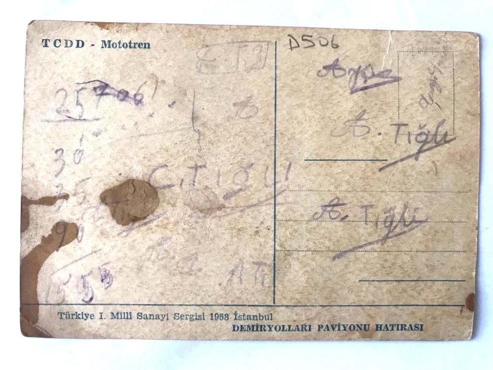 TCDD Türkiye 1. Milli Sanayi Sergisi 1958 - Kartpostal