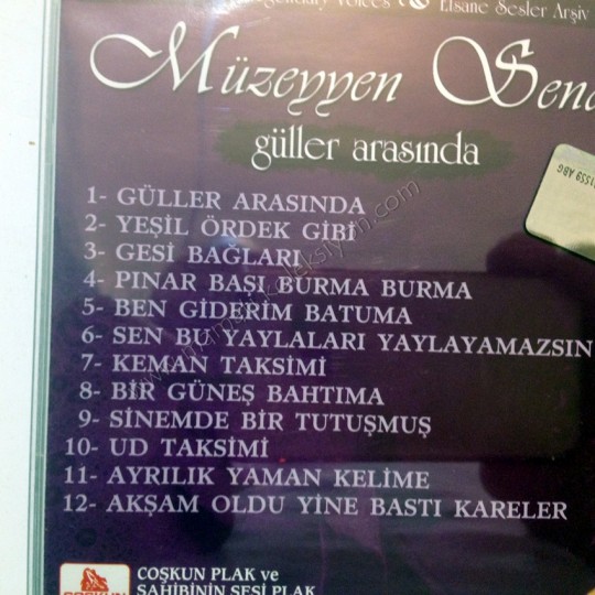 Müzeyyen SENAR / Güller arasında Türk Sanat  Müziği Cd
