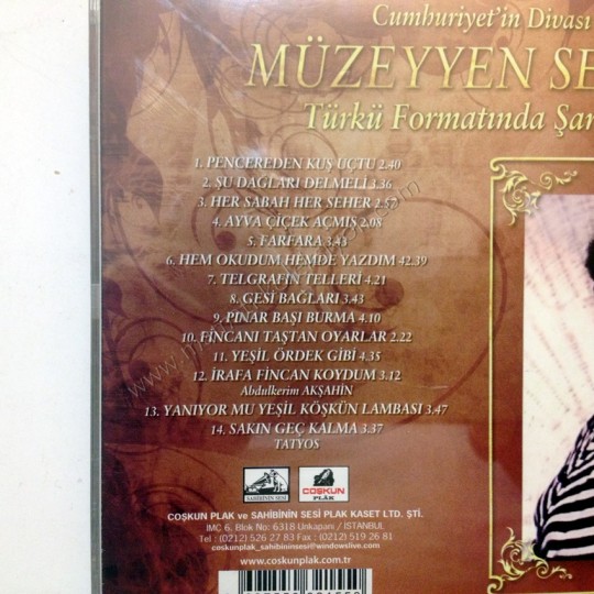 Müzeyyen SENAR / Cumhuriyet'in Divası Müzeyyen SENAR Türk Sanat  Müziği Cd