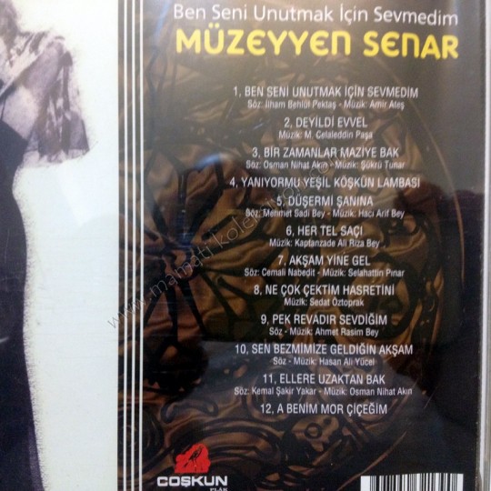 Müzeyyen SENAR / Ben seni unutmak için sevmedim Türk Sanat  Müziği Cd