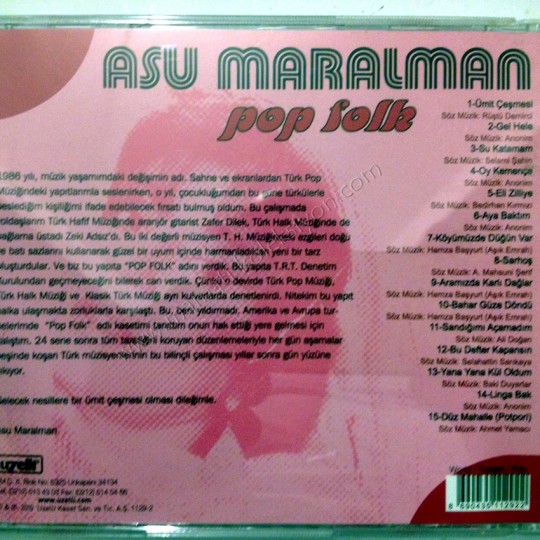 Pop Folk - Asu MARALMAN / Cd