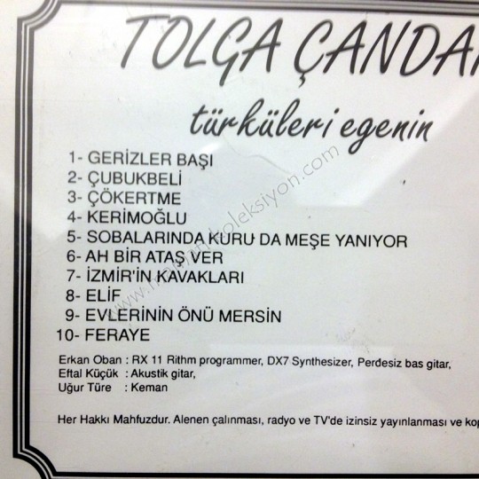 Türküleri egenin Türk Halk Müziği Cd