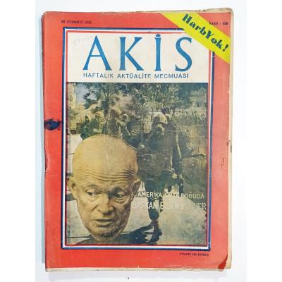 Akis Haftalık Aktüalite Mecmuası 1958 Sayı: - Dergi