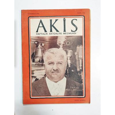 Akis Haftalık Aktüalite Mecmuası 1958 Sayı:214 - Dergi