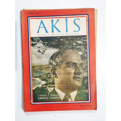 Akis Haftalık Aktüalite Mecmuası 1958 Sayı:218 - Dergi