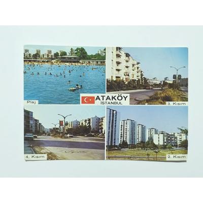 Ataköy'den dört görünüş - Kartpostal