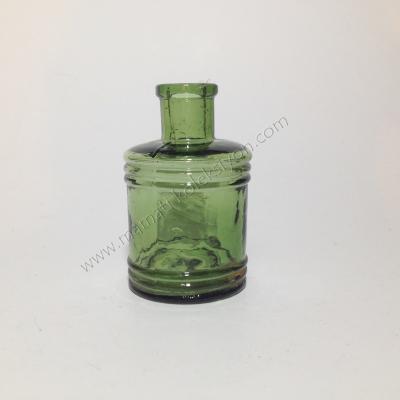 Koyu yeşil 70-80 senelik mürekkep şişesi