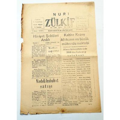 DİYARBAKIR, Nuri Zülkif gazetesi - 30 Mayıs 1965 - Efemera