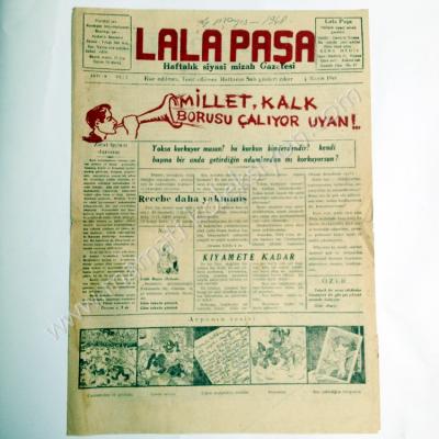 Lala paşa, haftalık siyasi mizah gazetesi, 4 Mayıs 1948, Sayı:9 - Efemera
