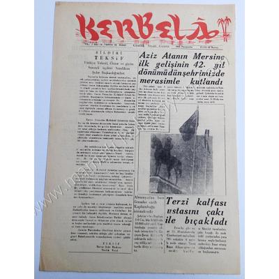 Mersin, Kerbela gazetesi, 18 Mart 1965 - Efemera