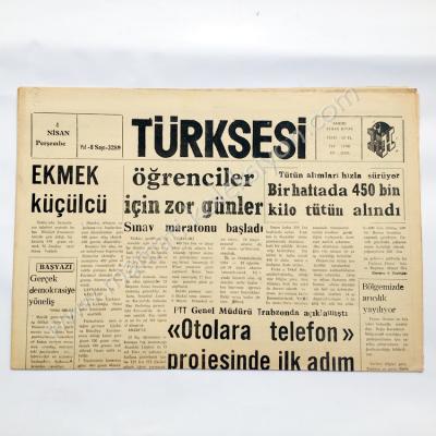 Türksesi gazetesi, 4 Nisan ? Trabzon - Efemera