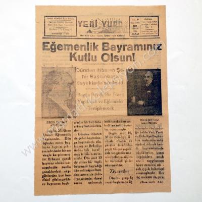 Yeni Yurd gazetesi, 23 Nisan 1946 23 Nisan gazeteleri, Van - Efemera