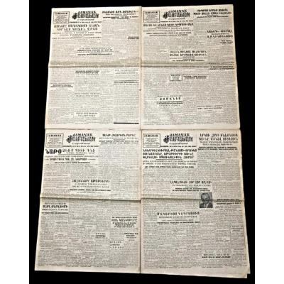 1964 tarihli, 4 adet Jamanak gazetesi