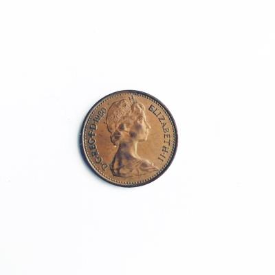 1980 Kraliçe yarım penny