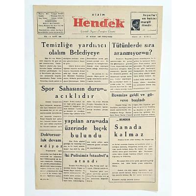 Bizim Hendek gazetesi 27 Nisan 1967 - Gazete