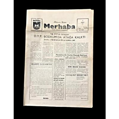 Bodrum'un gazetesi Merhaba - 13 Şubat 1987