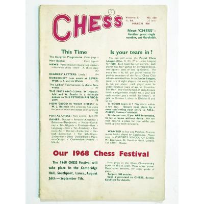 Chess No: 550 / 1968 - Magazine, dergi