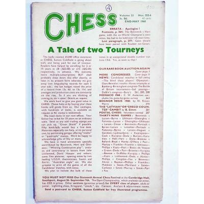 Chess No: 556-6 / 1968 - Magazine, dergi