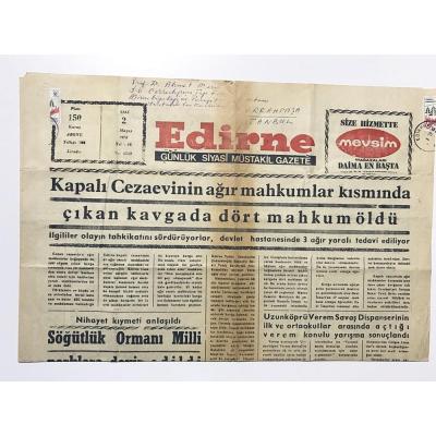 Edirne Günlük Siyasi Müstakil Gazete - 2 Mayıs 1978 