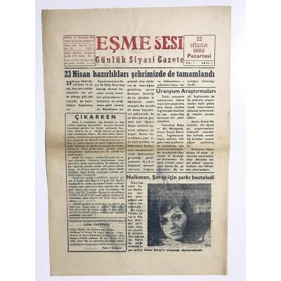 Eşme Sesi - Günlük Siyasi Gazete / Sayı : 1 - 1968 