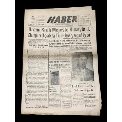 Haber gazetesi / Sivas - 14 Nisan 1960