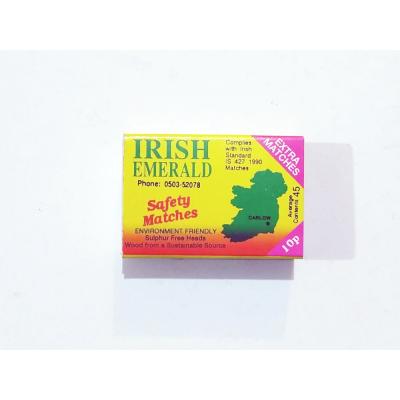 Irish Emerald Safety matches  