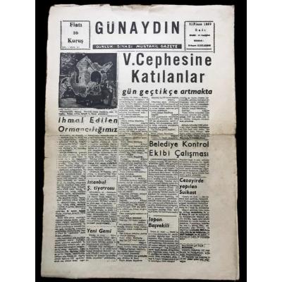 İzmir. Günaydın gazetesi - 21 Nisan 1959