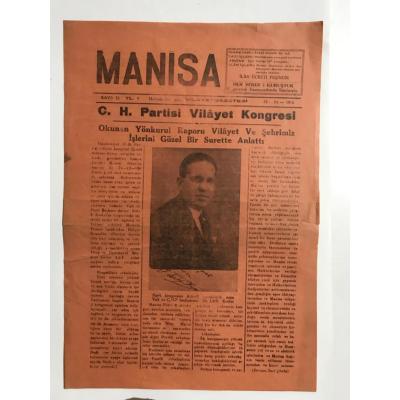 Manisa Vilayet Gazetesi - 31. 12. 1936 / Cumhuriyet Halk Partisi haberli