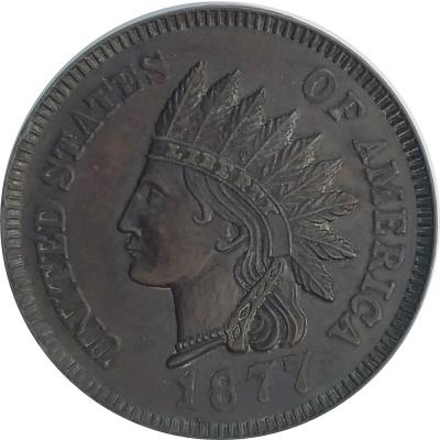 One Cent United States of America 1877 - Jumbo hatıra para