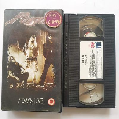 Poison - 7 Days Live / VHS kaset