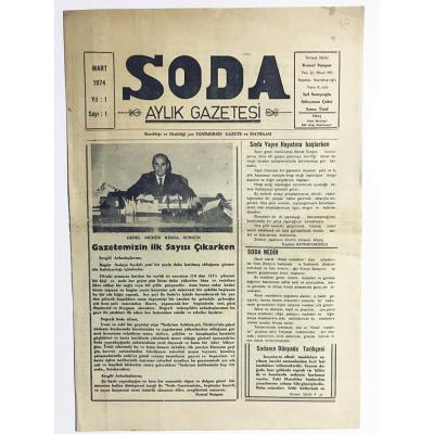 Soda Aylık Gazetesi - Sayı : 1 / Mart 1974
