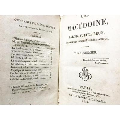 Une Macedoine, Par Pigault Le Brun - Tome Premier 1811