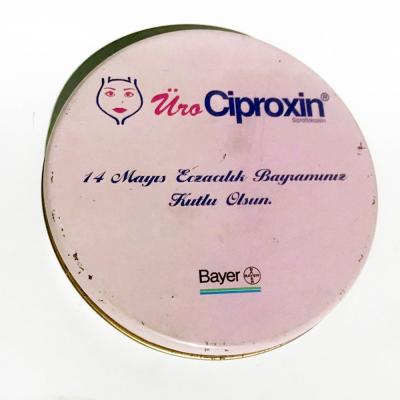 Üro Ciproxin Bayer - 14 Mayıs Eczacılık Bayramı / Teneke kutu
