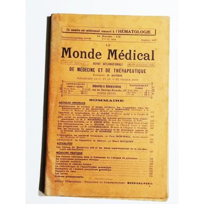 Le Monde Medical / De Medecine et de therapeutique 1 - 15 Juin - Dergi