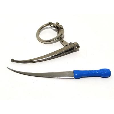 Minyatür eski Bursa işi kılıç anahtarlık - Çakı