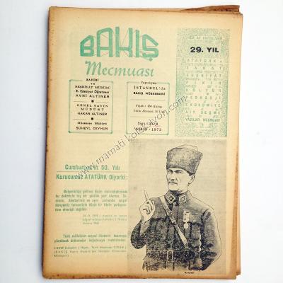 Bakış mecmuası Atatürk kapaklı Sayı : 352 - Nisan 1973 - Kitap