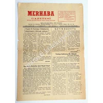 Afyon Dinar - Merhaba gazetesi, 7 Mayıs 1979 - Efemera