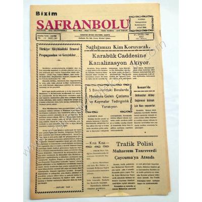 Bizim Safranbolu gazetesi, 27 Eylül 1983 Safranbolu - Efemera