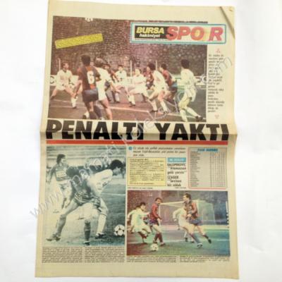 Bursa Hakimiyet Spor gazetesi, 3 Şubat 1986 Spor gazeteleri, Bursa - Efemera