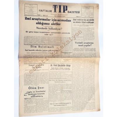 Haftalık Tıp gazetesi - 1 Temmuz 1947 - Efemera