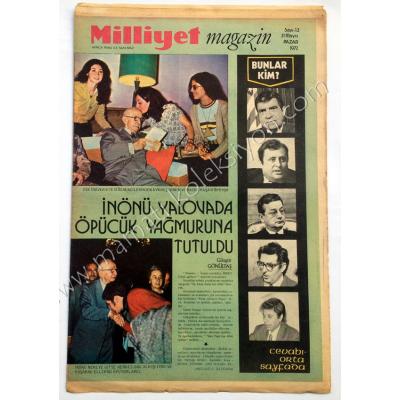 Milliyet Magazin gazetesi, 21 Mayıs 1972 İsmet İNÖNÜ, Yalova - Efemera