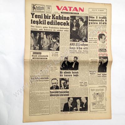 Vatan gazetesi, 20 Eylül 1958 Karagümrük spor, Beyoğluspor - Efemera