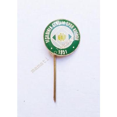 Yeşildirek Gençlik Spor Kulübü 1951 - Rozet  Pin - 