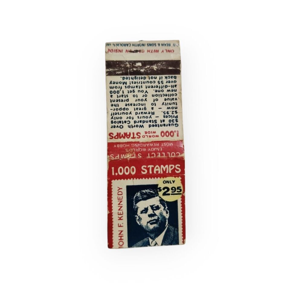 100 Stamps John F. KENNEDY * Eski kibrit