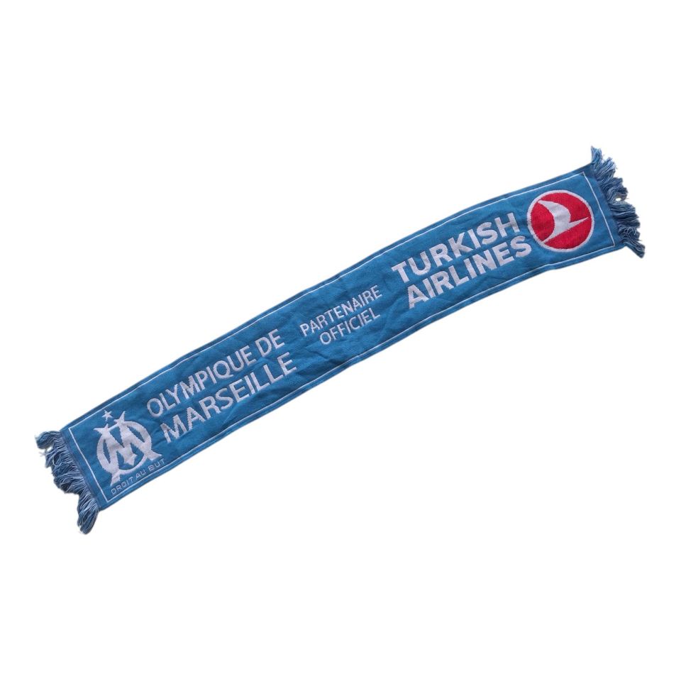 Olympique de Marseille Partenaire officiel Turkish Airlines - Türk Hava Yolları Kaşkol
