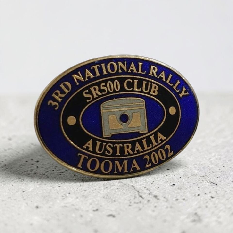 3RD National Rally SR500 Club Australia Tooma 2002 * Eski Mineli Rozet