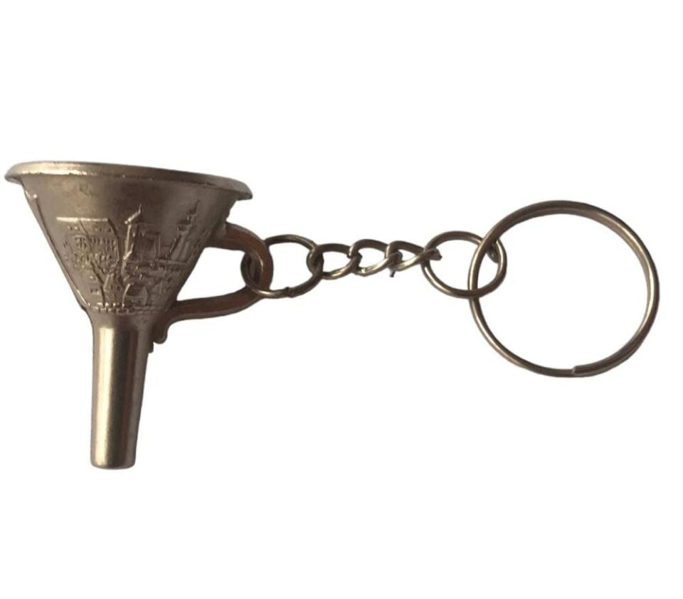 Minik metal huni - Anahtarlık