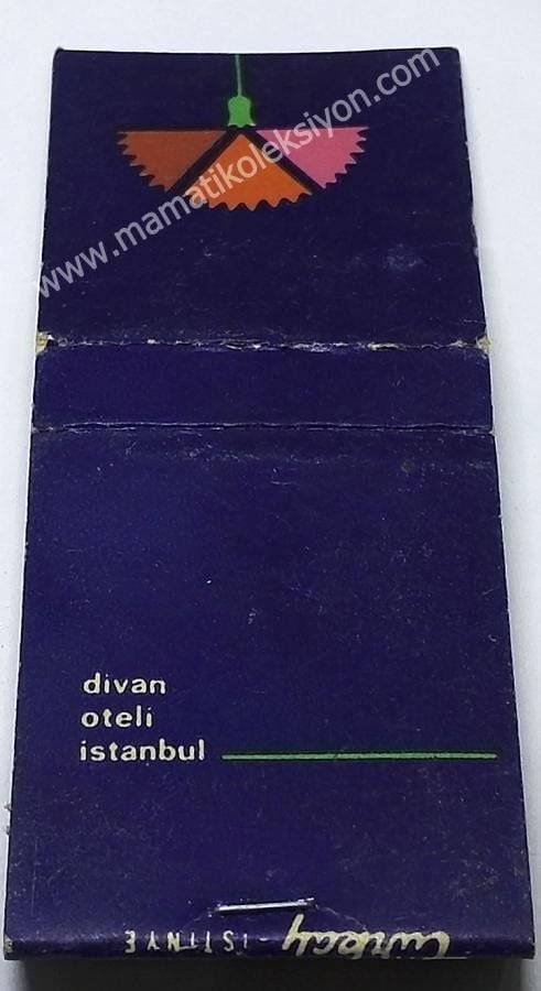 Divan Oteli İstanbul - Türkay Kibrit Otel kibritleri